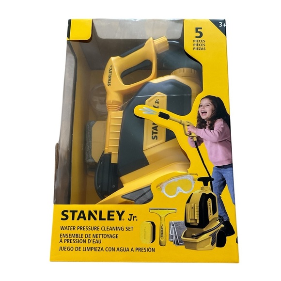 Stanley Jr. Water Pressure Cleaning Set 5 Pieces Kids Toy Ages 3+ New In Package - Picture 4 of 9